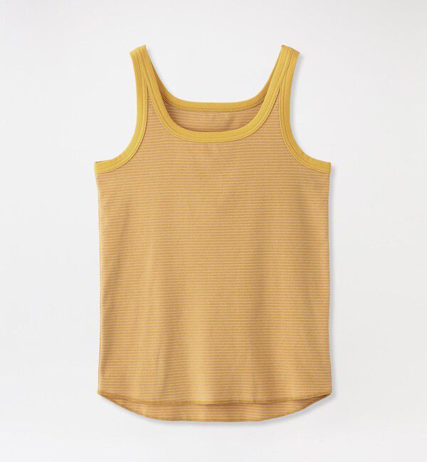  「フライスボーダータンクトップ」|Tシャツ・カットソー|イエロー