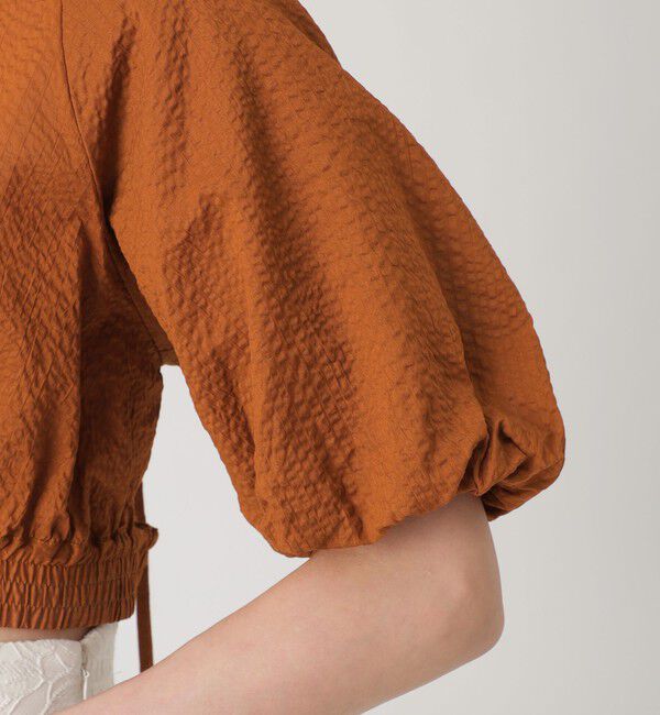  「オープンバッククロップトブラウス」|シャツ・ブラウス|