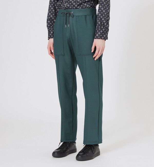  「レザーライクタックジャージーパンツ」|その他|