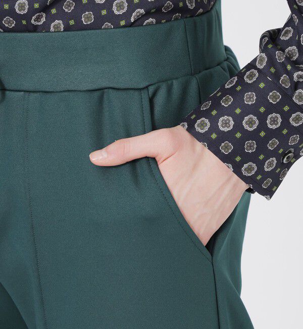  「レザーライクタックジャージーパンツ」|その他|