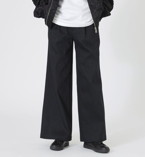  「2タックバギーデニム」|デニム|ブラック