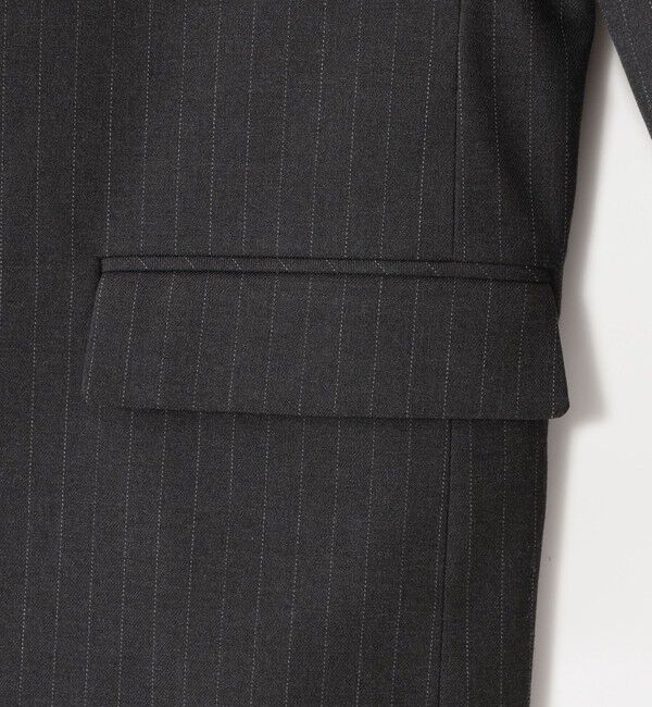  「ストライプワイドジャケット」|テーラードジャケット|