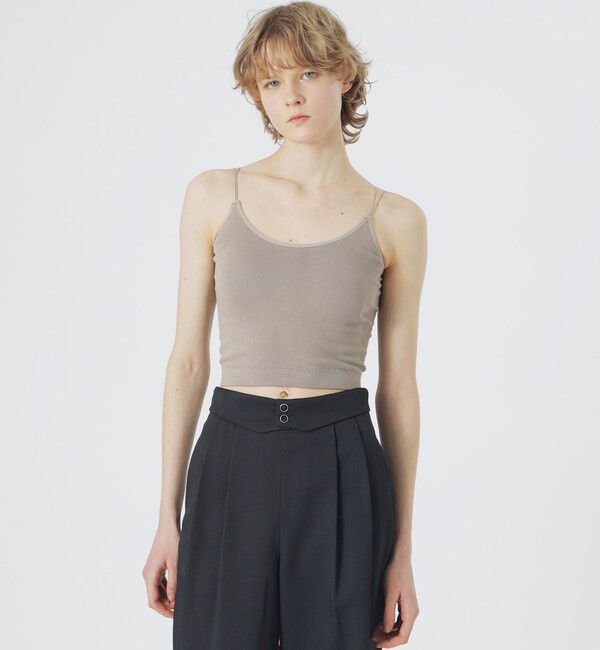  「カップ付きキャミソール」|キャミソール|ブラウン5