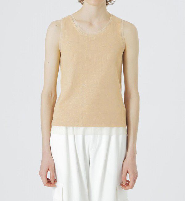  「ラメチュールタンクトップ」|Tシャツ・カットソー|