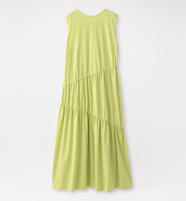  「ギャザーノースリーブワンピース」|ワンピース|