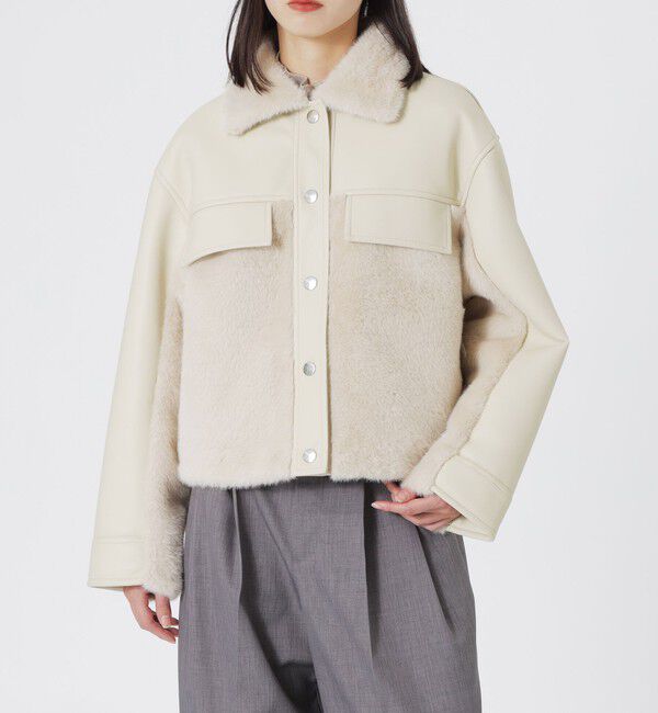  「ファーコンビワークブルゾン」|ブルゾン・スタジャン|