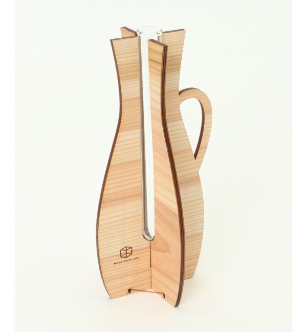 ikka「WOOD WORK LAB.組み立て花瓶（大）」|その他|オフホワイト
