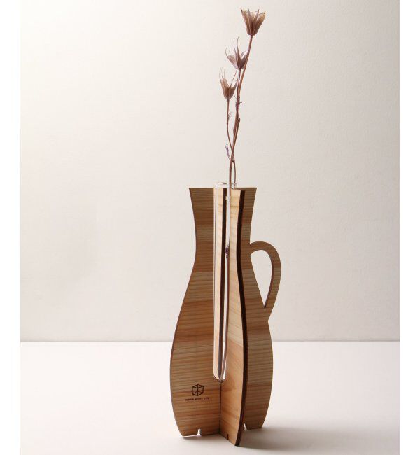 ikka「WOOD WORK LAB.組み立て花瓶（大）」|その他|