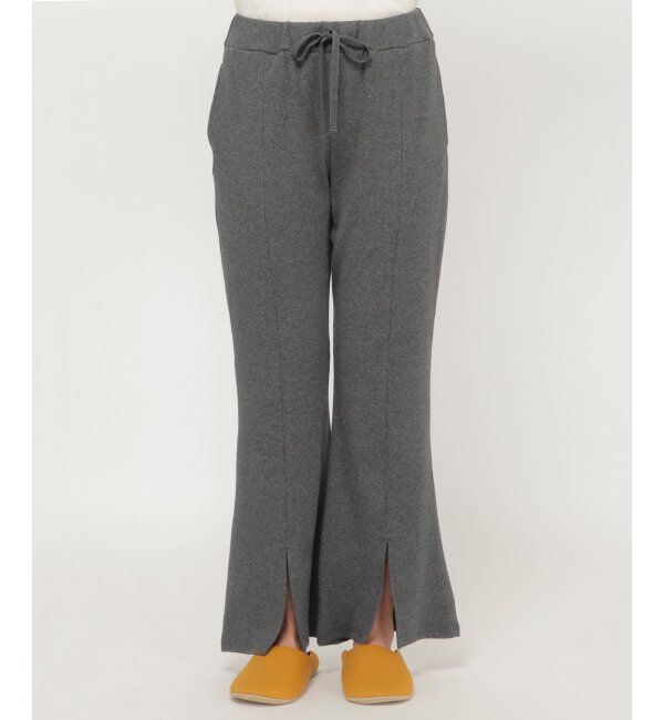 IKKA LOUNGE「テレコ裾スリットパンツ」|その他|