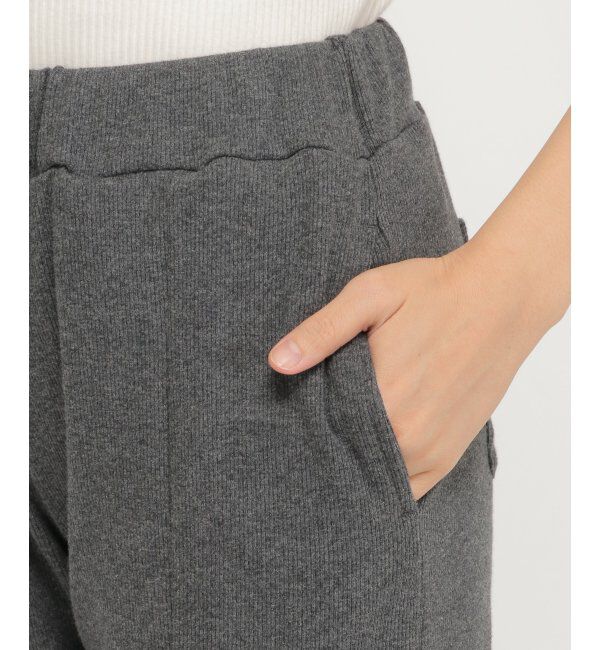 IKKA LOUNGE「テレコ裾スリットパンツ」|その他|