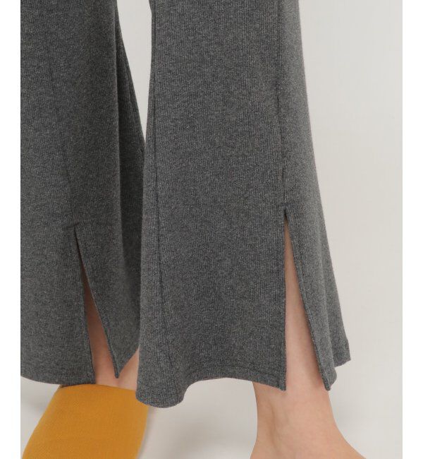 IKKA LOUNGE「テレコ裾スリットパンツ」|その他|