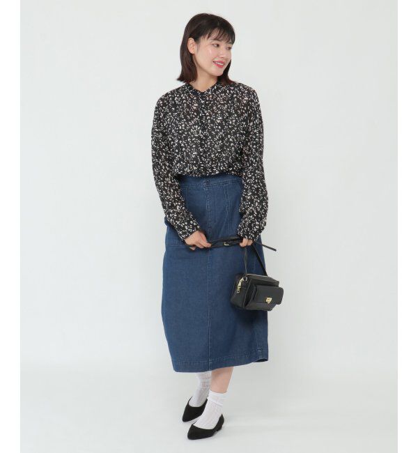 ikka「ボザムシアープリントシャツ」|シャツ・ブラウス|