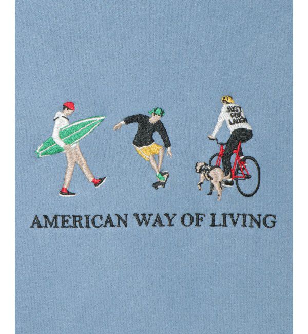 ikka「フェイクスウェード刺繍プルオーバー」|パーカー|