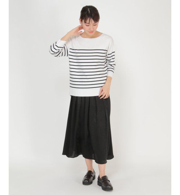 ikka「エコベロボートネックプルオーバー」|プルオーバー|