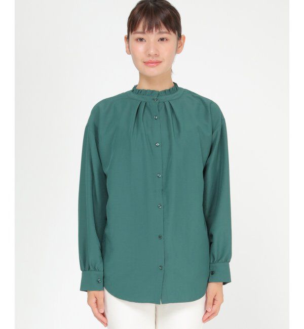 ikka「襟フリル2WAYブラウス」|シャツ・ブラウス|