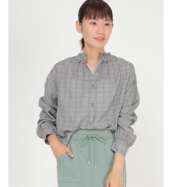 ikka「襟フリル2WAYブラウス」|シャツ・ブラウス|