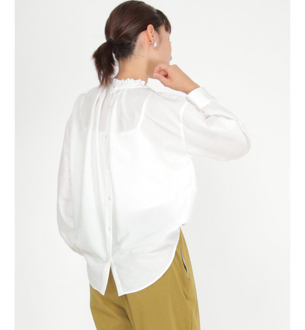 ikka「襟フリル2WAYブラウス」|シャツ・ブラウス|