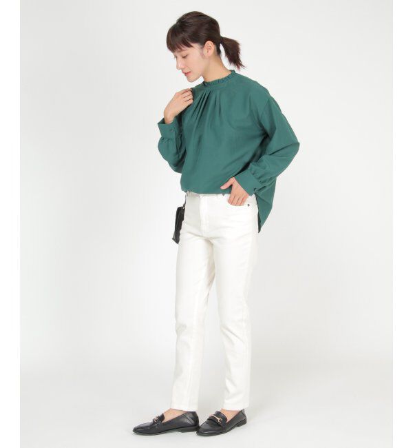 ikka「襟フリル2WAYブラウス」|シャツ・ブラウス|