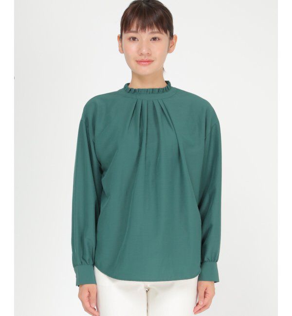 ikka「襟フリル2WAYブラウス」|シャツ・ブラウス|