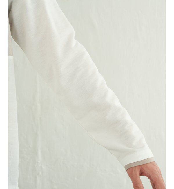 ikka「ミニ裏毛切り替えロンT」|Tシャツ・カットソー|