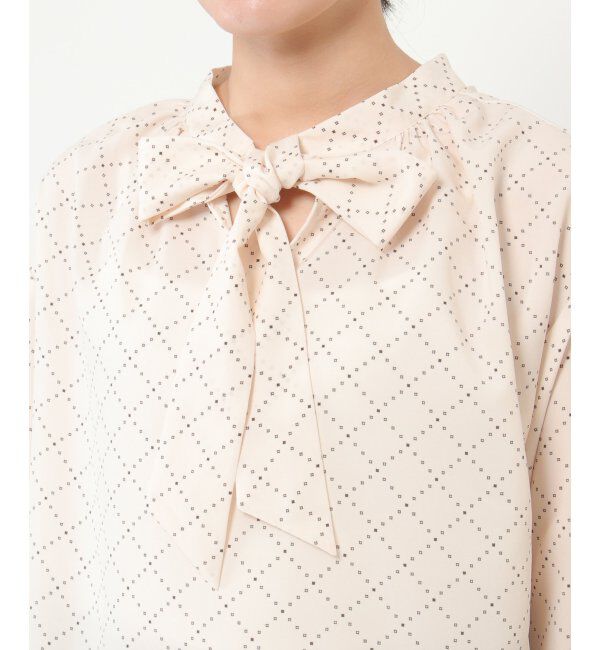 IKKA LOUNGE「【洗濯機で洗える】前後2WAYタイブラウス」|シャツ・ブラウス|