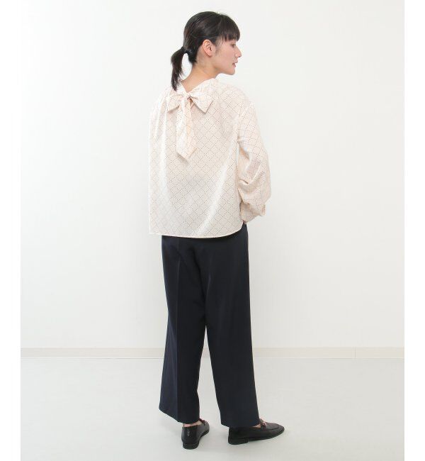 IKKA LOUNGE「【洗濯機で洗える】前後2WAYタイブラウス」|シャツ・ブラウス|