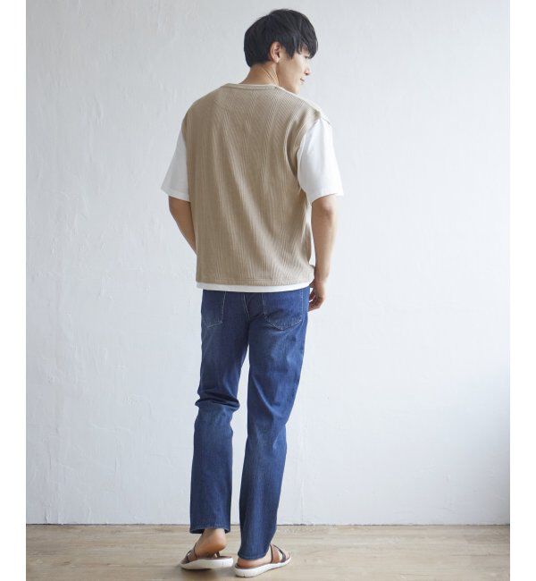 ikka「5分袖フェイクベストTシャツ」|Tシャツ・カットソー|