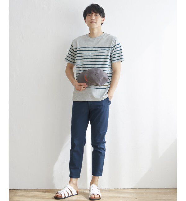 ikka「ボルテックスパネルボーダーＴ」|Tシャツ・カットソー|