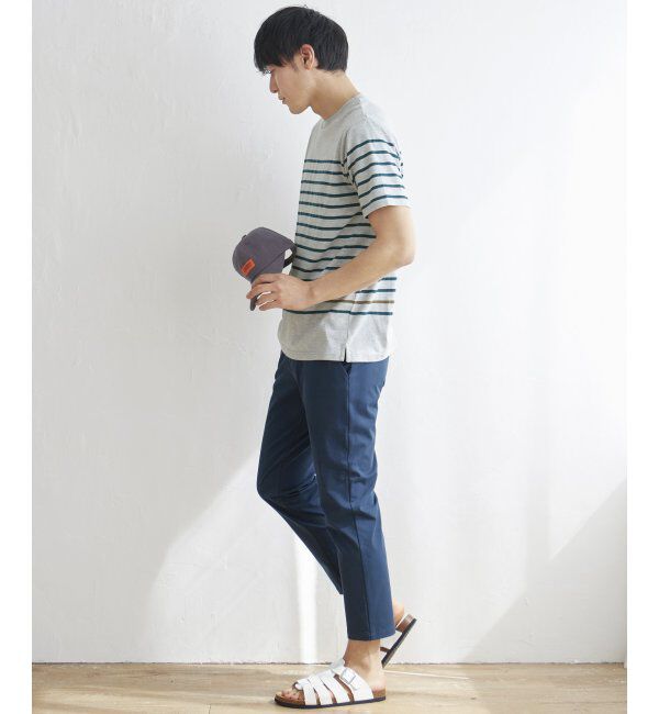 ikka「ボルテックスパネルボーダーＴ」|Tシャツ・カットソー|