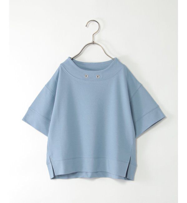 ikka kids「【親子おそろい】鹿の子ワイドネックプルオーバー（120~160cm）」|Tシャツ・カットソー|