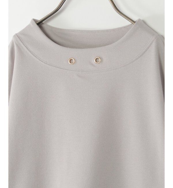 ikka kids「【親子おそろい】鹿の子ワイドネックプルオーバー（120~160cm）」|Tシャツ・カットソー|