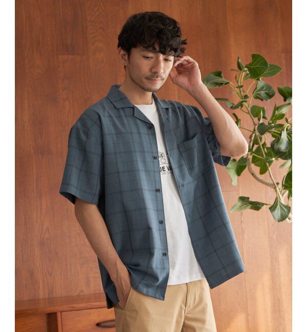 ikka「カメラマンサガラ刺繍Tシャツ」|Tシャツ・カットソー|