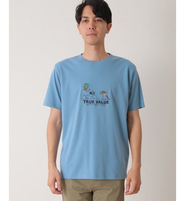 ikka「カメラマンサガラ刺繍Tシャツ」|Tシャツ・カットソー|