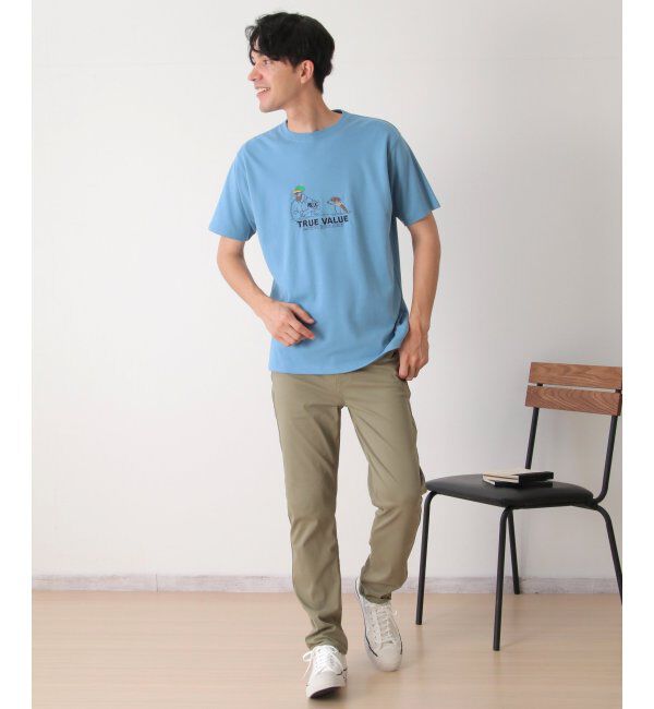 ikka「カメラマンサガラ刺繍Tシャツ」|Tシャツ・カットソー|