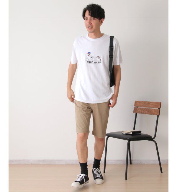 ikka「カメラマンサガラ刺繍Tシャツ」|Tシャツ・カットソー|