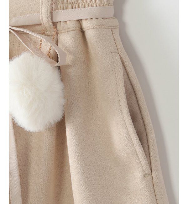 ikka kids「フェイクスエードポンポン付きハーフパンツ（120~160cm）」|その他|