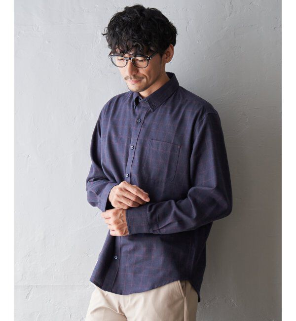 ikka「イージーケアフランネルチェックシャツ」|シャツ・ブラウス|