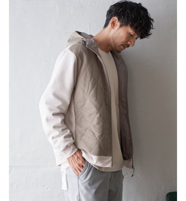 ikka「sorona(R)コンビ中綿パーカー」|ブルゾン・スタジャン|