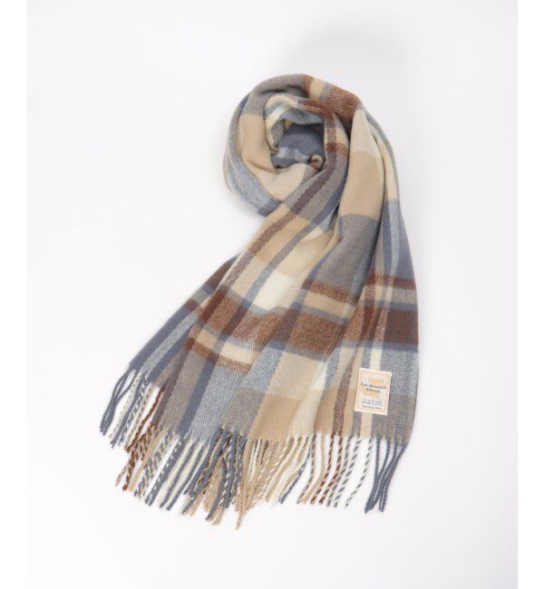 ikka「抗菌加工マルチチェックマフラー」|マフラー|ブルー