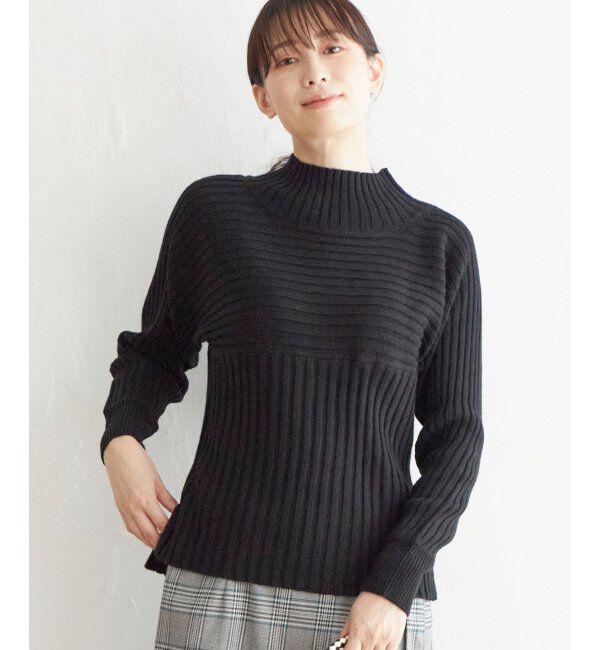 ikka「7Gワイドリブ切り替えプルオーバー」|プルオーバー|