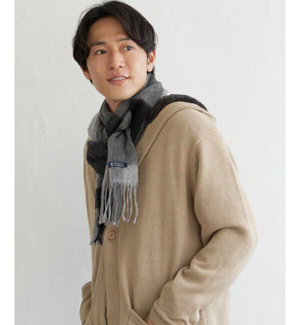 ikka「ウールパネルヘリンボンマフラー」|マフラー|