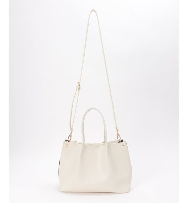 ikka「PUサイド切り替えトートバッグ」|その他|