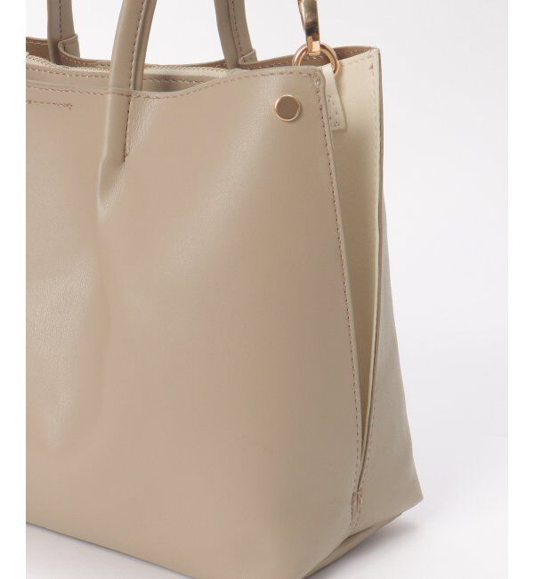 ikka「PUサイド切り替えトートバッグ」|その他|