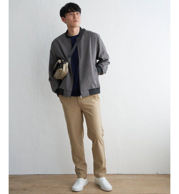 ikka「イージーケアリネンライクブルゾン」|ブルゾン・スタジャン|