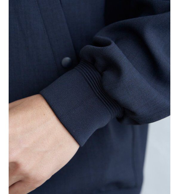 ikka「イージーケアリネンライクブルゾン」|ブルゾン・スタジャン|