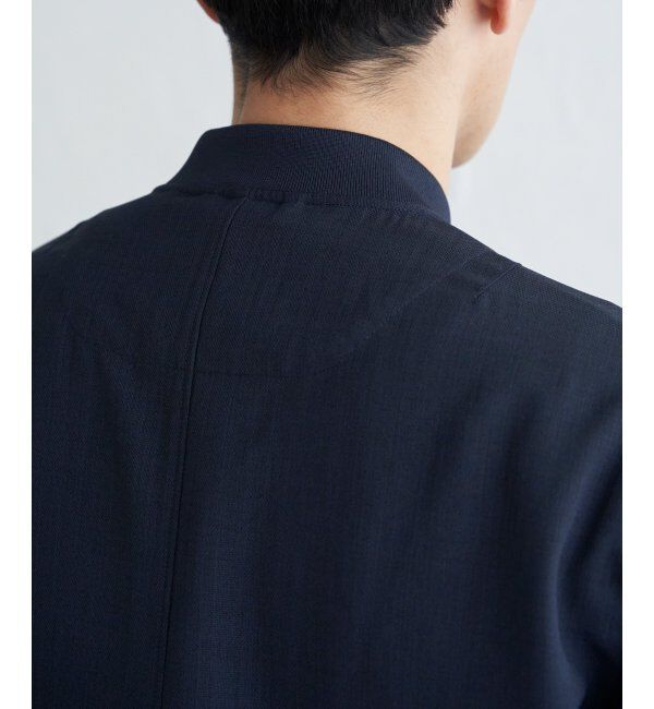 ikka「イージーケアリネンライクブルゾン」|ブルゾン・スタジャン|