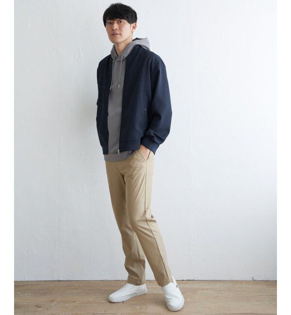 ikka「イージーケアリネンライクブルゾン」|ブルゾン・スタジャン|