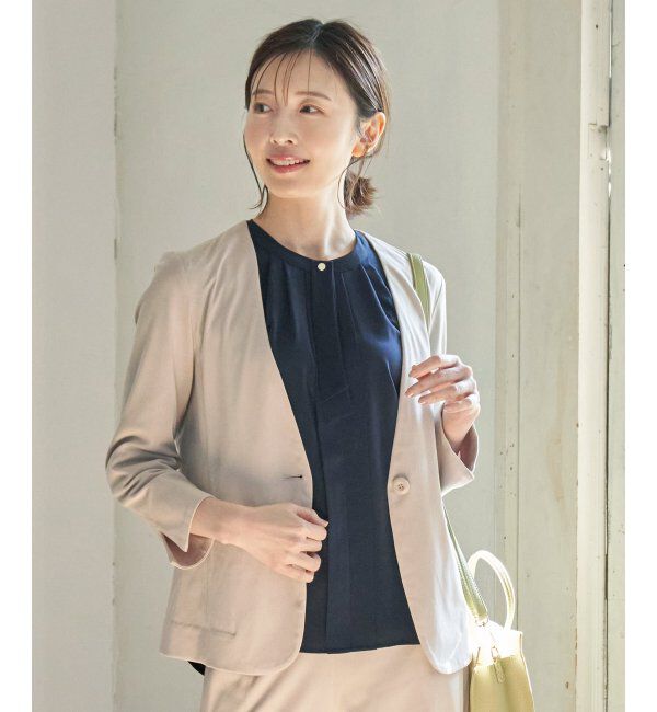 IKKA LOUNGE「【セットアップ対応】GOKU楽 ストレッチジャケット」|その他|ベージュ