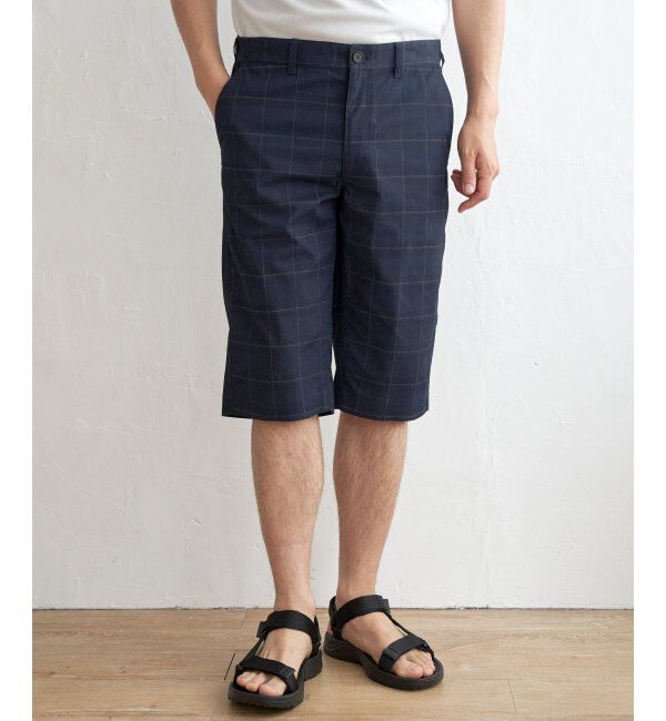ikka「6.5分丈チェックドビーハーフパンツ」|その他|