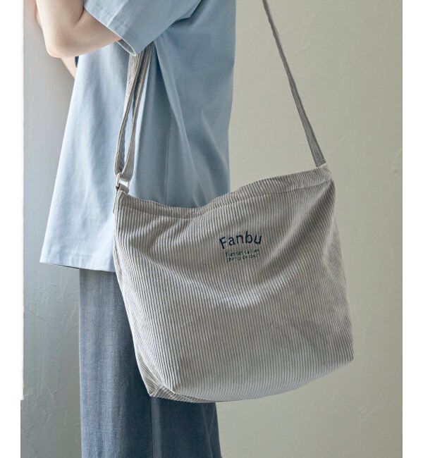 ikka「太コールショルダーバッグ」|その他|グレー